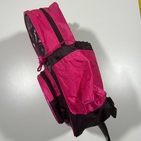 Monster High Backpack 2013 Pink Black Draculaura & Clawdeen - Picture 12 of 16